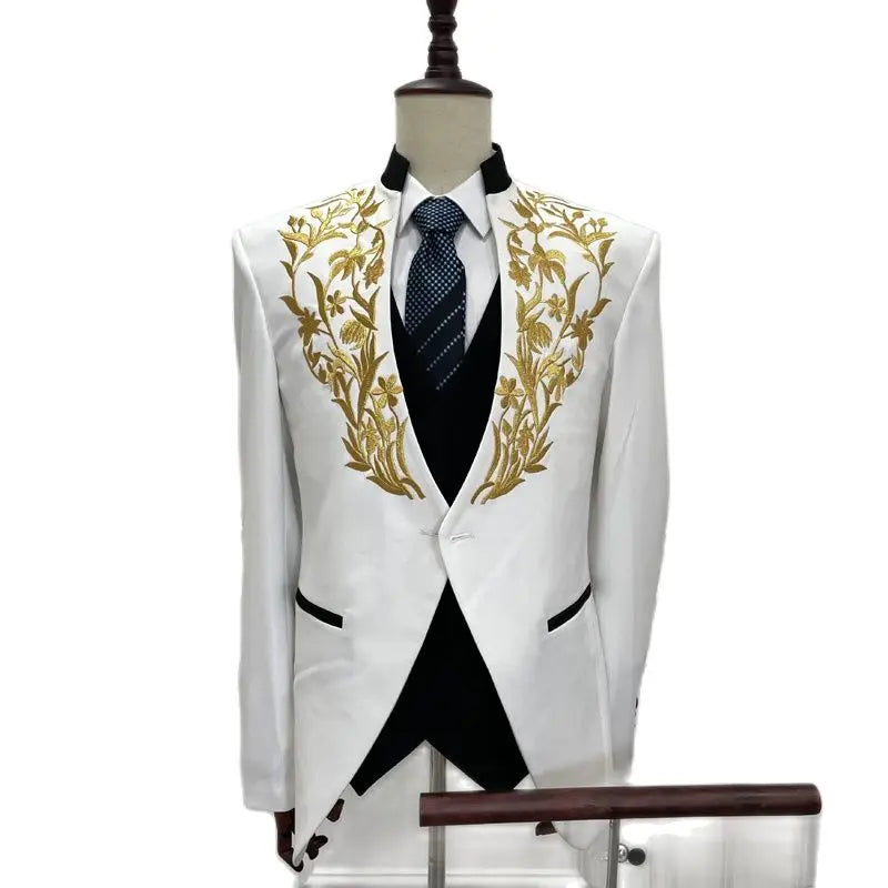 Full Lining Smart Casual Half Canves 2022 New Collection Wedding Groom Wear Custom Made Fashion  Men's  Suits