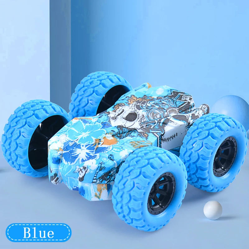 Cute Vehicle Toys Crashworthiness And Fall Resistance Safety Shatter-Proof Model Boy Funny Toy For Kids Double-Side Inertia Car