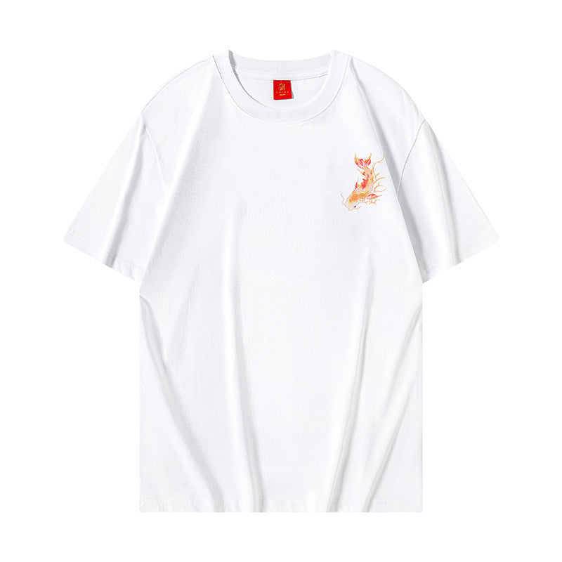 Men's Round-neck Short-sleeved T-shirt Koi Appendage