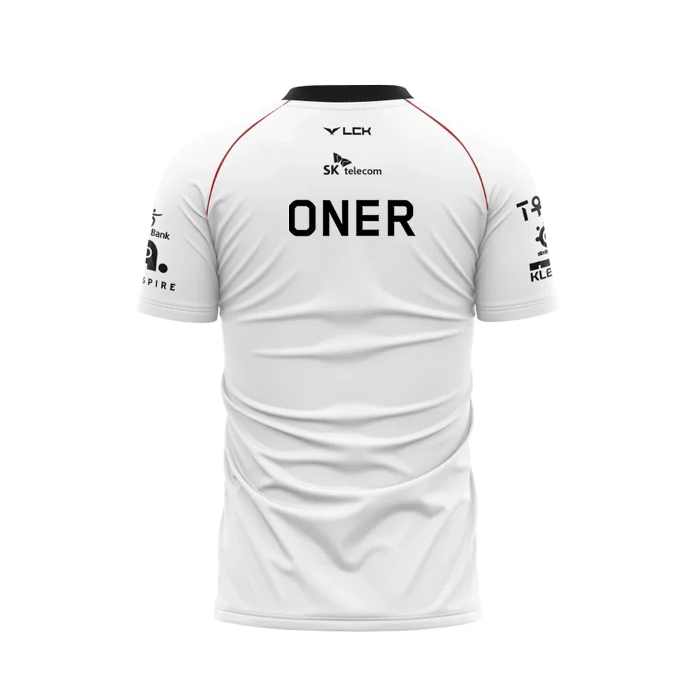 2024 New T1 Esports Team Uniform T-shirt League Of Legends World Finals Jersey T Shirt LOL Games Faker Fan Support Men Clothes