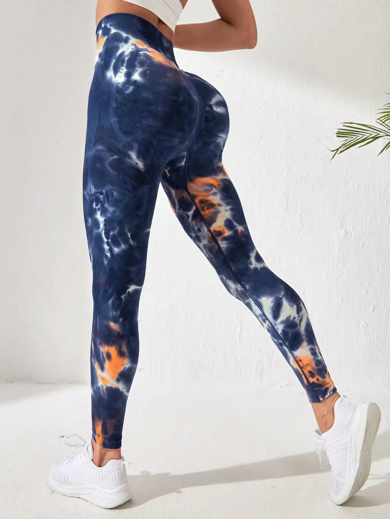 New 3D Print Tie Dye Sports Pants Women Seamless  Leggings High Waist Fitness Push Up Leggings Gym Clothing Workout Tights