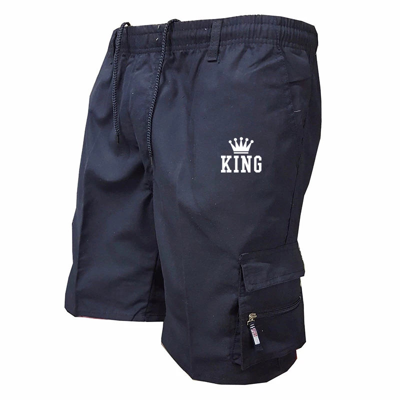 Summer Casual Loose Drawstring Shorts Printed Short Pants Cargo Shorts overalls for men Cargo Shorts