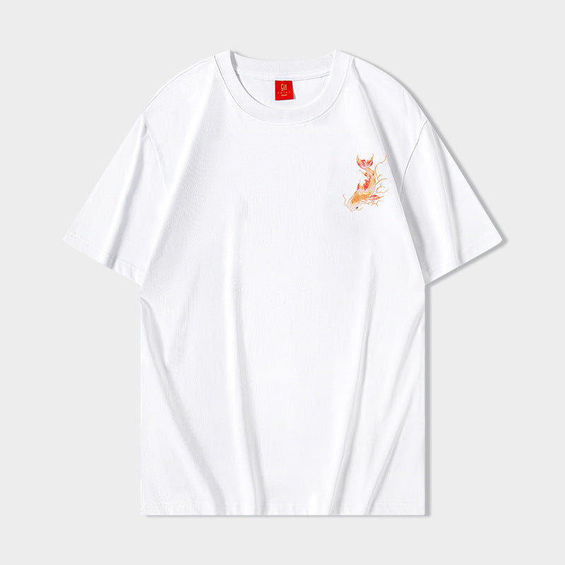 Men's Round-neck Short-sleeved T-shirt Koi Appendage