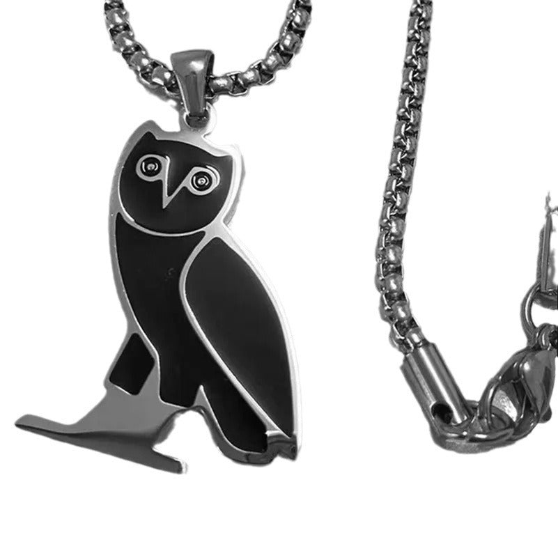 Owl Necklace Female Hip Hop Cool Senior Minority All-match Ornament