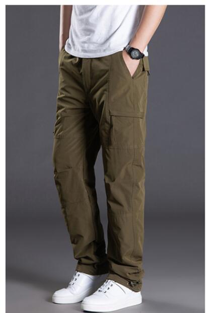 Windproof Waterproof Outdoor Men's Straight Winter Casual Pants