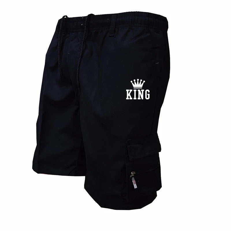 Summer Casual Loose Drawstring Shorts Printed Short Pants Cargo Shorts overalls for men Cargo Shorts