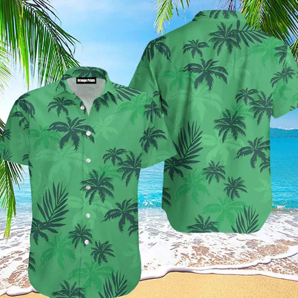 2023 Summer Animal Crane Men Hawaiian Shirt 3d Plant Shirt For Men Flower Print Plus Size Hawaiian Shirts Beach Flower Shirt 5xl