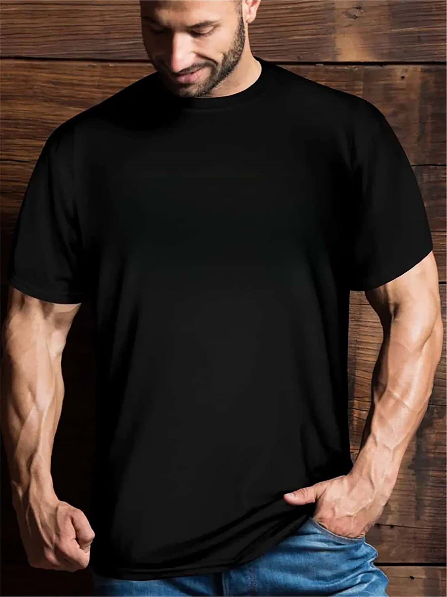 Men's Casual T-Shirt, Comfort Fit, Short Sleeve, Crew Neck, Graphic Tee With  Slogan, Daily Wear