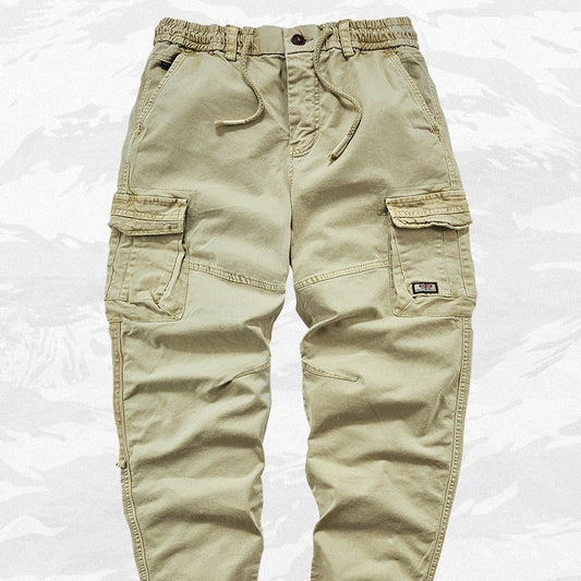 Multi-pocket Cargo Pants Pure Cotton Straight