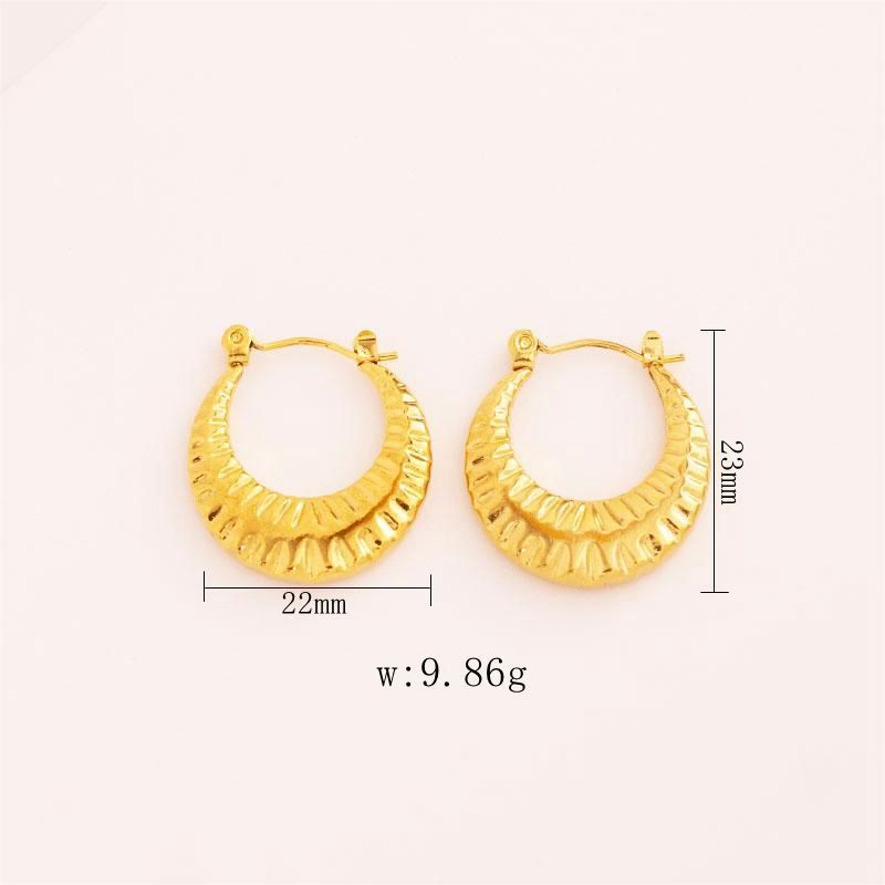 Tassel Ear Clip Female Earrings Stainless Steel Non-fading Niche Accessories Titanium Steel Ear Studs