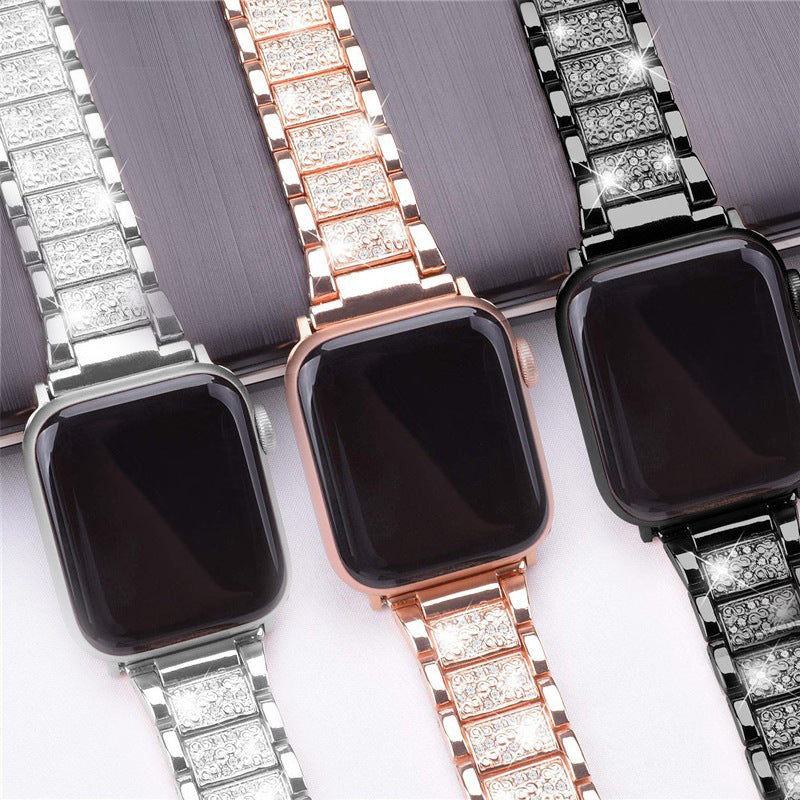 Jewelry Chain Strap For A Pple Watch Band Ultra 49mm 40mm 44mm 42mm 38mm Bracelet Diamond Wrist IWatch Band SE 6 7 8 9 45MM 41MM