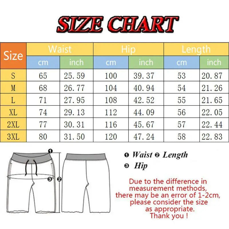 Men's Cargo Shorts Print Multiple Pockets Fashion Drawstring Loose Sportswear Summer Fitness Jogger Training Tactical Shorts