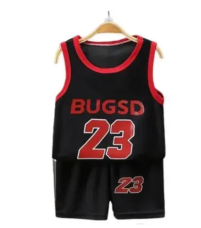 Children Sets Summer Sleeveless Basketball T-shirts Shorts for Children Clothing Quick-drying Sport Tank Tops Kids Clothes