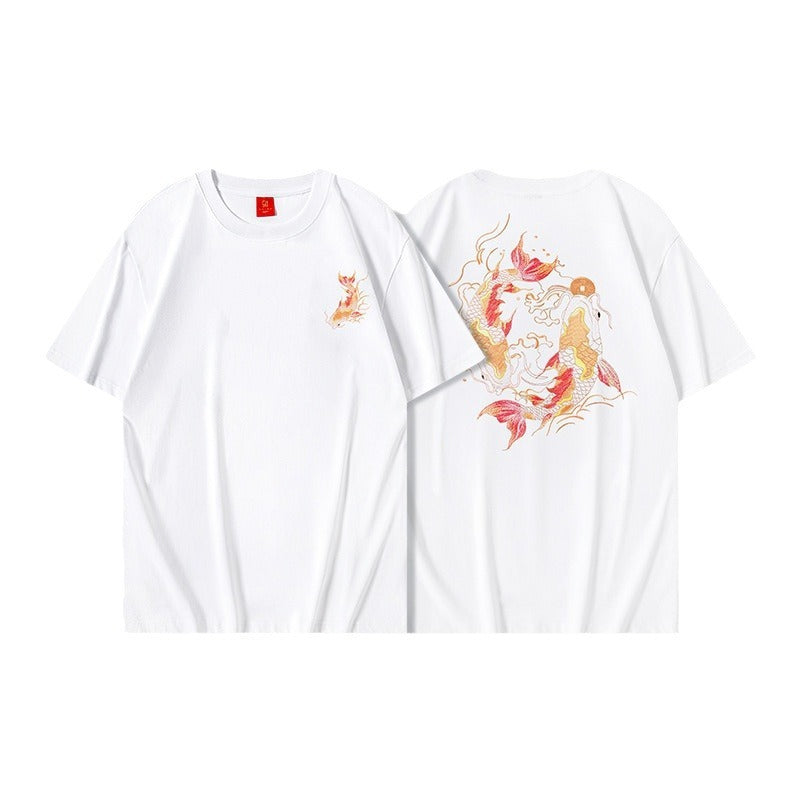 Men's Round-neck Short-sleeved T-shirt Koi Appendage