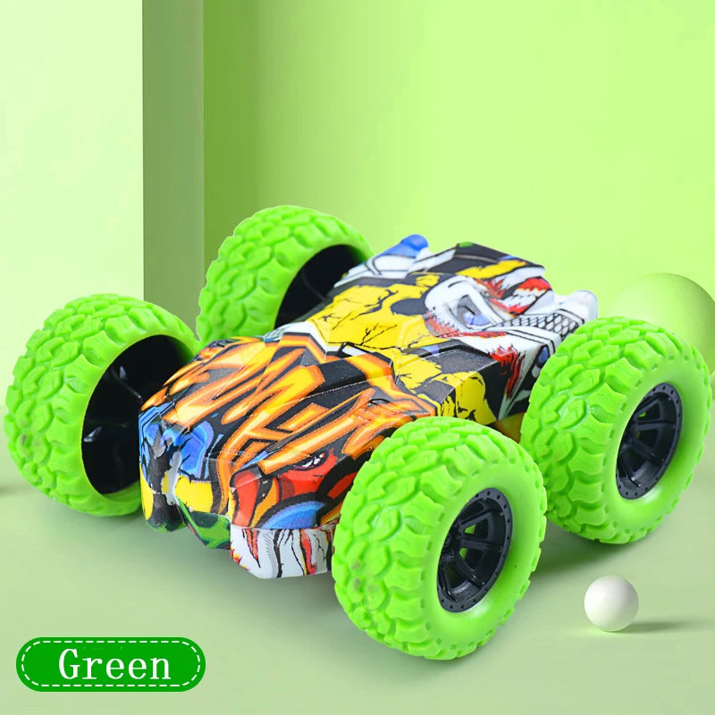 Cute Vehicle Toys Crashworthiness And Fall Resistance Safety Shatter-Proof Model Boy Funny Toy For Kids Double-Side Inertia Car