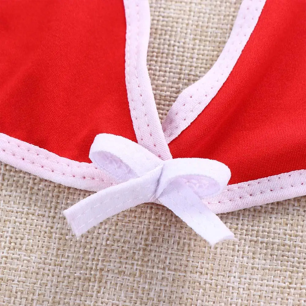 Simple Women Solid Color Halter Neck Strap Female Push-up Bra Bathing Suit Swimsuit Swimwear Bikini Sets