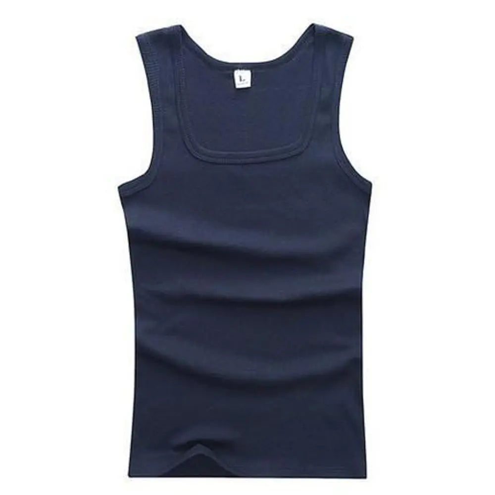 Hot Sale Summer Male clothes Women Basic Elastic tank top Pure Cotton Sleeveless Men's t-shirt Bodybuilding Fitness T-shirt