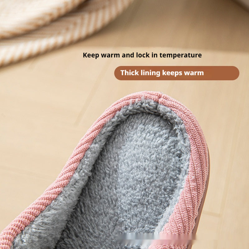 Home Indoor Wear-resistant Non Slip Cotton Slippers