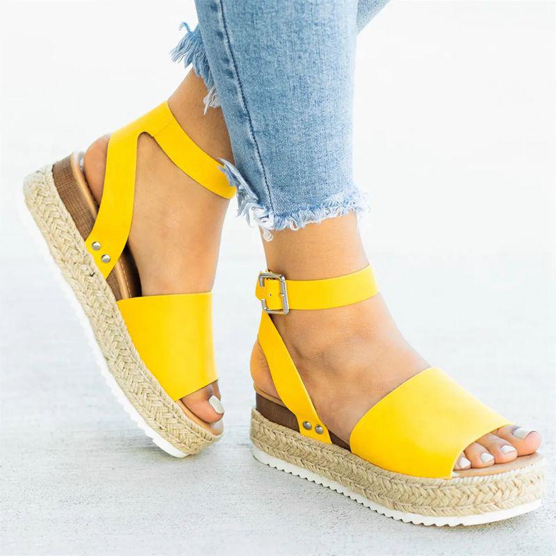 Simple Styled Platform Sandals