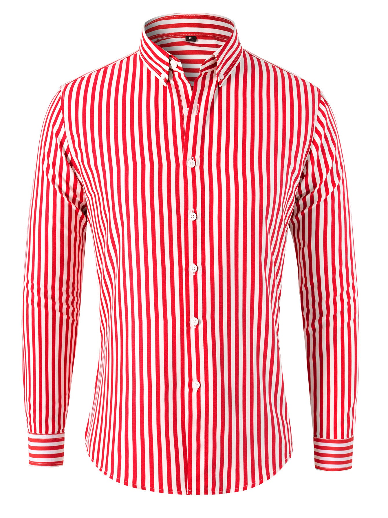 Men's Korean Style Striped Shirt Long Sleeve