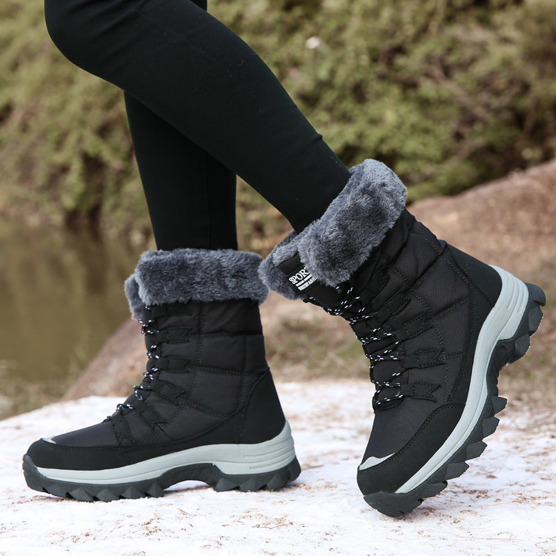 Women's Outdoor Fleece-lined Warm Snow Boots