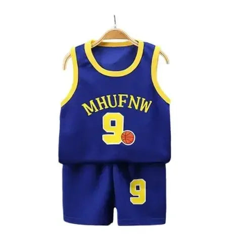 Children Sets Summer Sleeveless Basketball T-shirts Shorts for Children Clothing Quick-drying Sport Tank Tops Kids Clothes