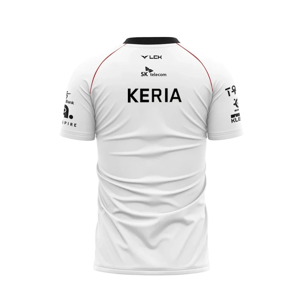 2024 New T1 Esports Team Uniform T-shirt League Of Legends World Finals Jersey T Shirt LOL Games Faker Fan Support Men Clothes