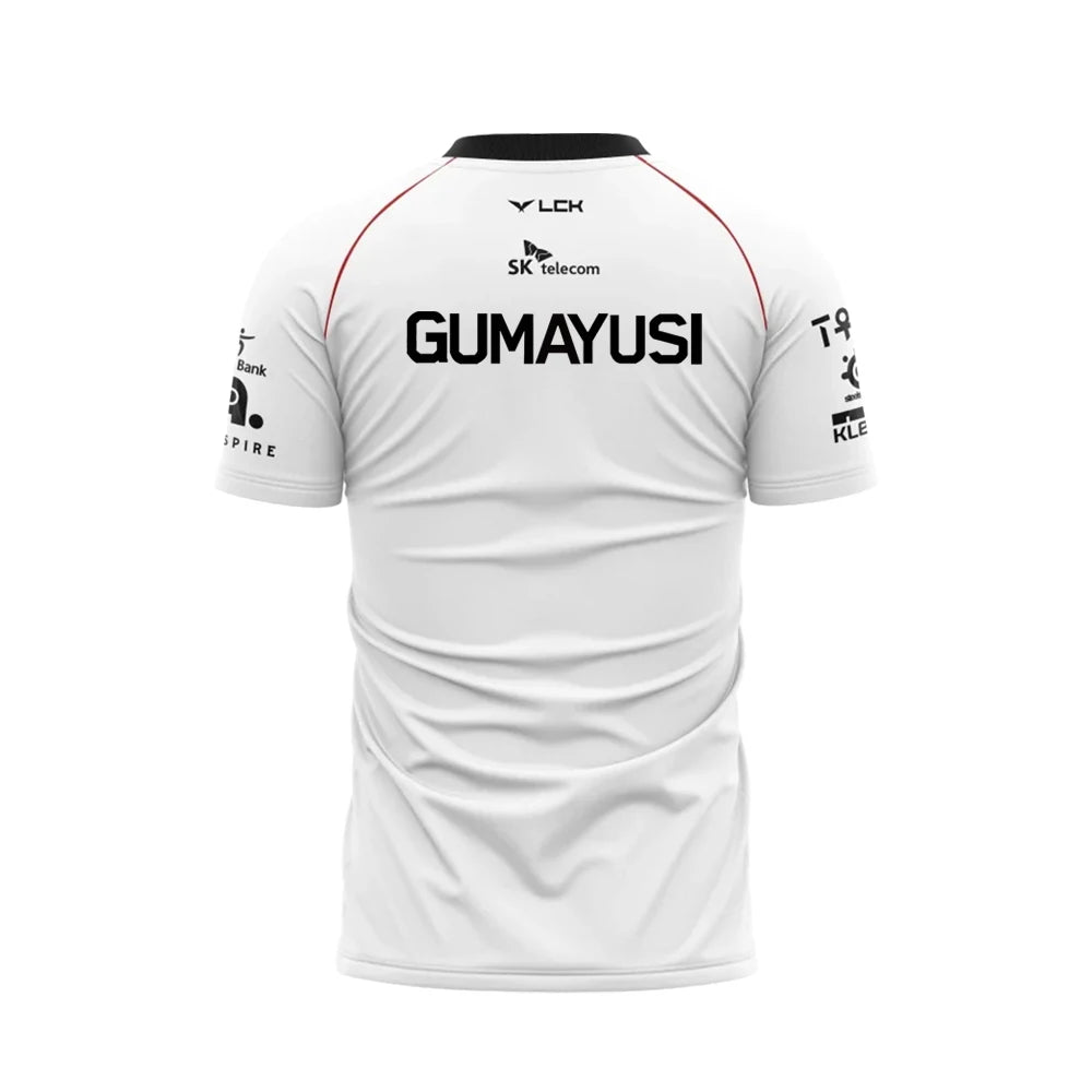 2024 New T1 Esports Team Uniform T-shirt League Of Legends World Finals Jersey T Shirt LOL Games Faker Fan Support Men Clothes