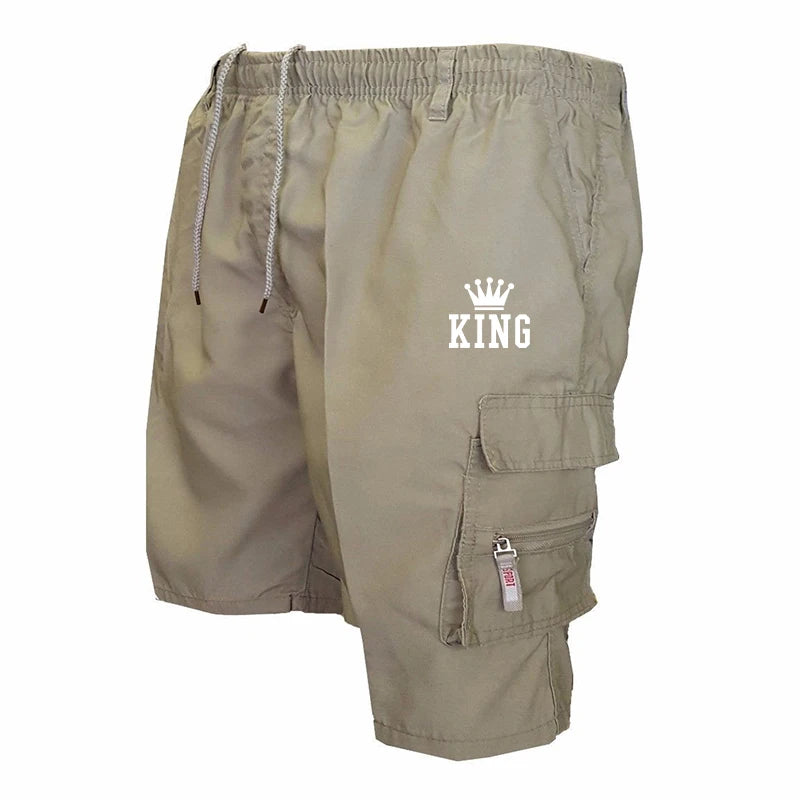 Summer Casual Loose Drawstring Shorts Printed Short Pants Cargo Shorts overalls for men Cargo Shorts