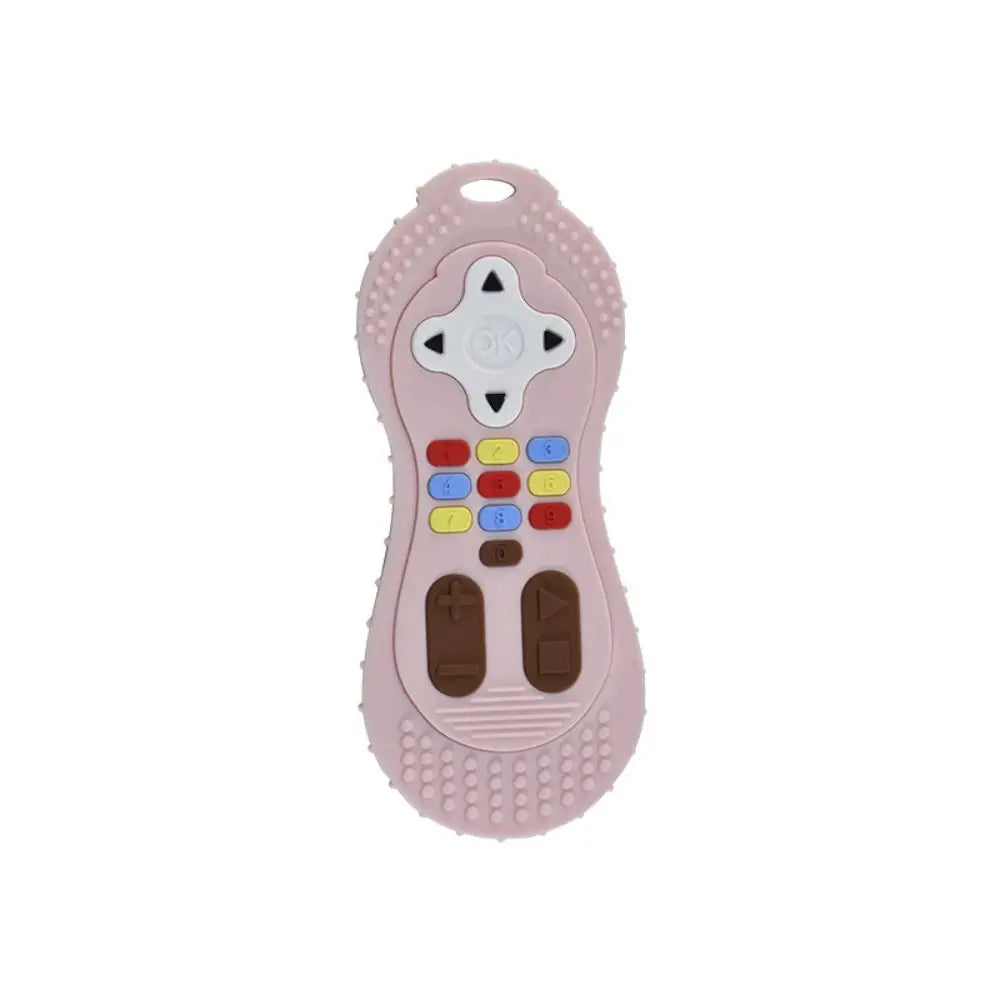 1Pc Baby Silicone Teether Toys Remote Control Shape Teether Rodent Gum Pain Relief Teething Toy Kids Sensory Educational