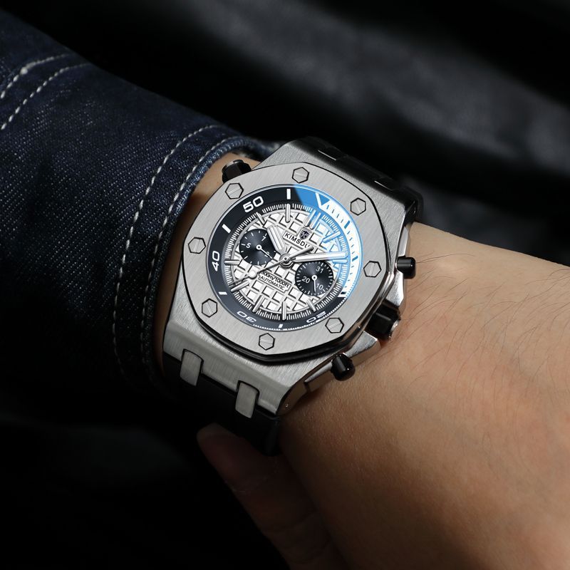 Watch Men's Fashion Silicone Waterproof Automatic Mechanical Watch Sports