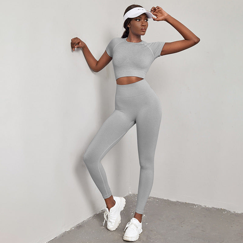 Quick-drying Workout Clothes High Waist Hip Lift Yoga Pants Suit