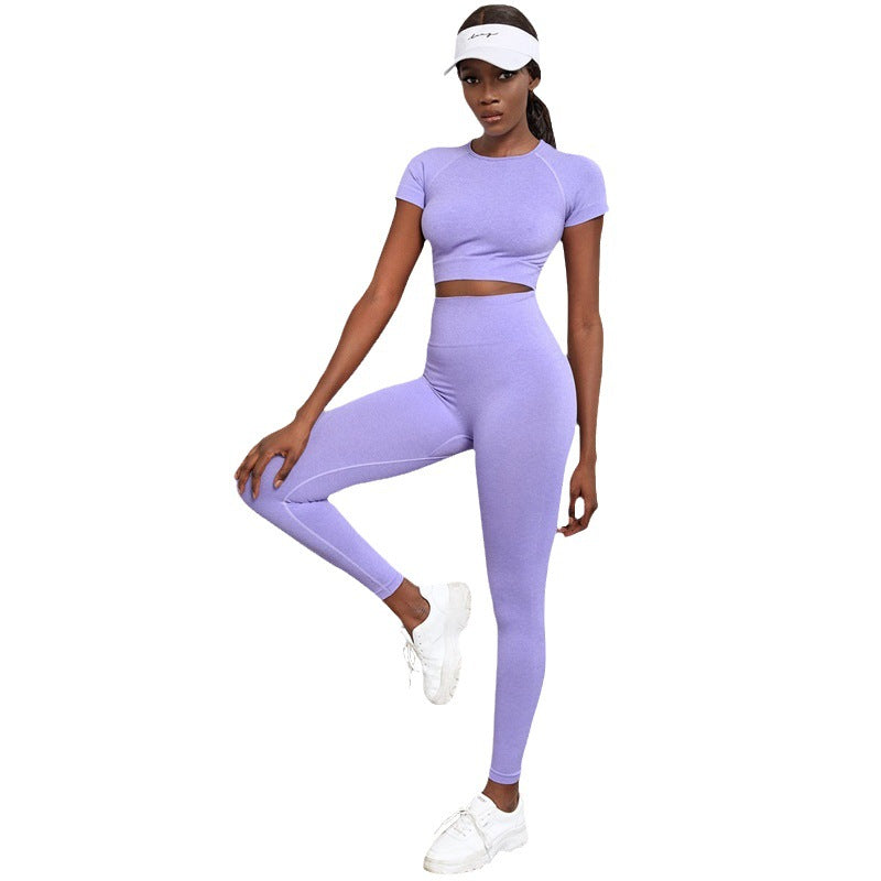 Quick-drying Workout Clothes High Waist Hip Lift Yoga Pants Suit