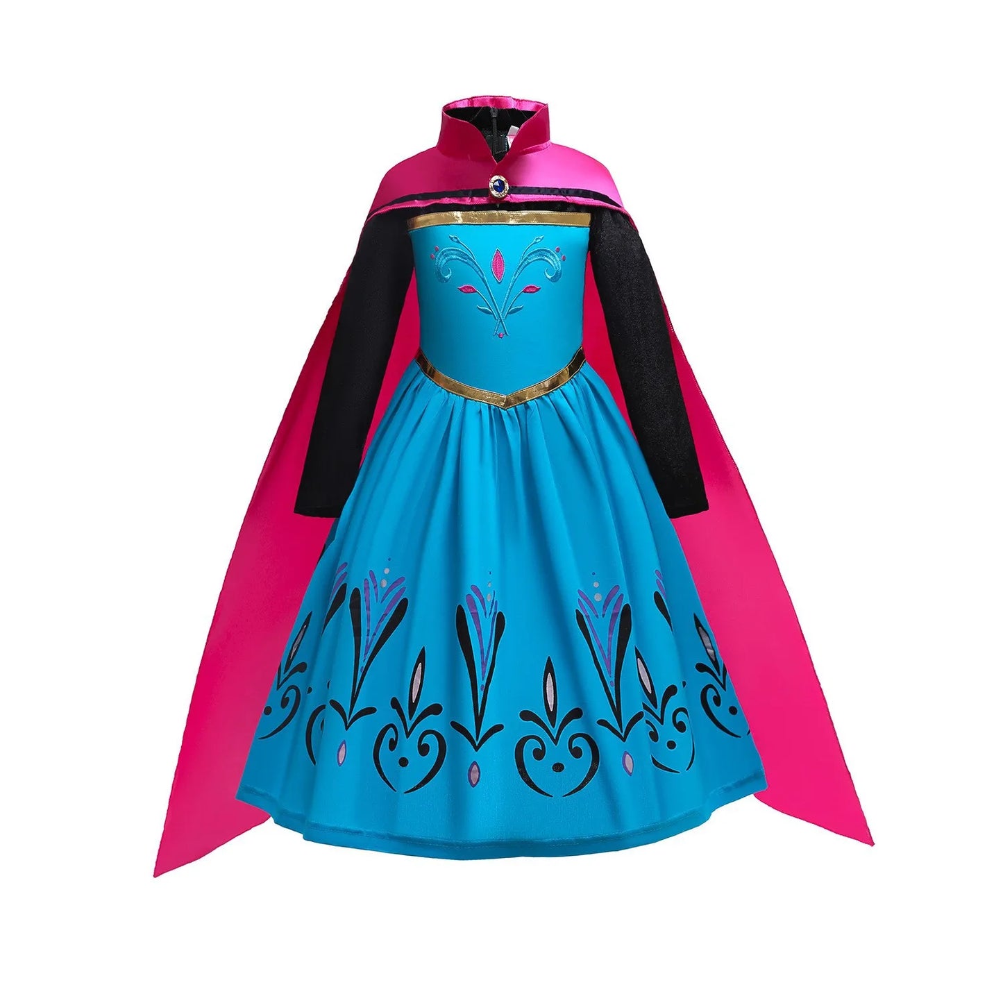 Frozen Anna Elsa Cosplay Costumes Girls Princess Rapunzel Snow White Mermaid Belle Cinderella Dress Kids Halloween Party Clothes