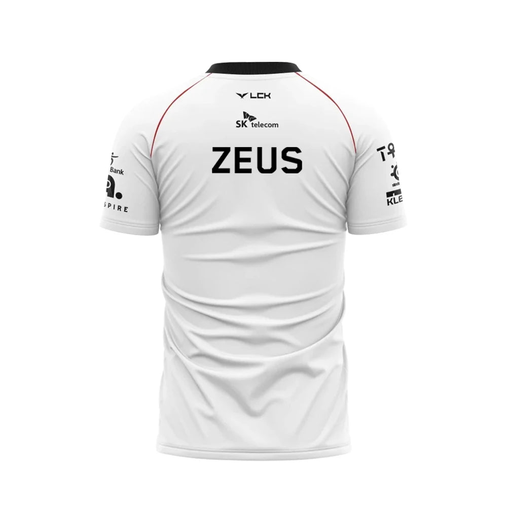 2024 New T1 Esports Team Uniform T-shirt League Of Legends World Finals Jersey T Shirt LOL Games Faker Fan Support Men Clothes