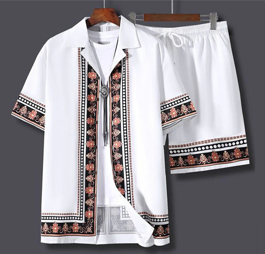 Hawaiian Shirt Shorts Suit Men