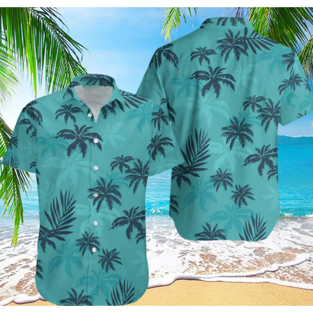 2023 Summer Animal Crane Men Hawaiian Shirt 3d Plant Shirt For Men Flower Print Plus Size Hawaiian Shirts Beach Flower Shirt 5xl