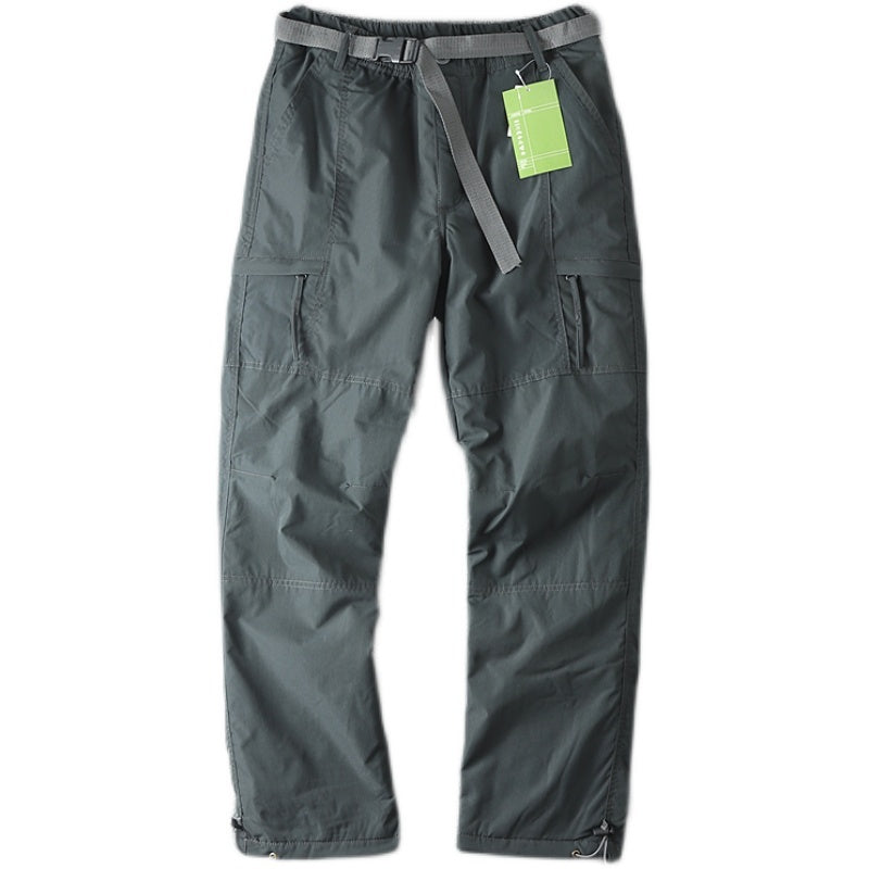 Windproof Waterproof Outdoor Men's Straight Winter Casual Pants