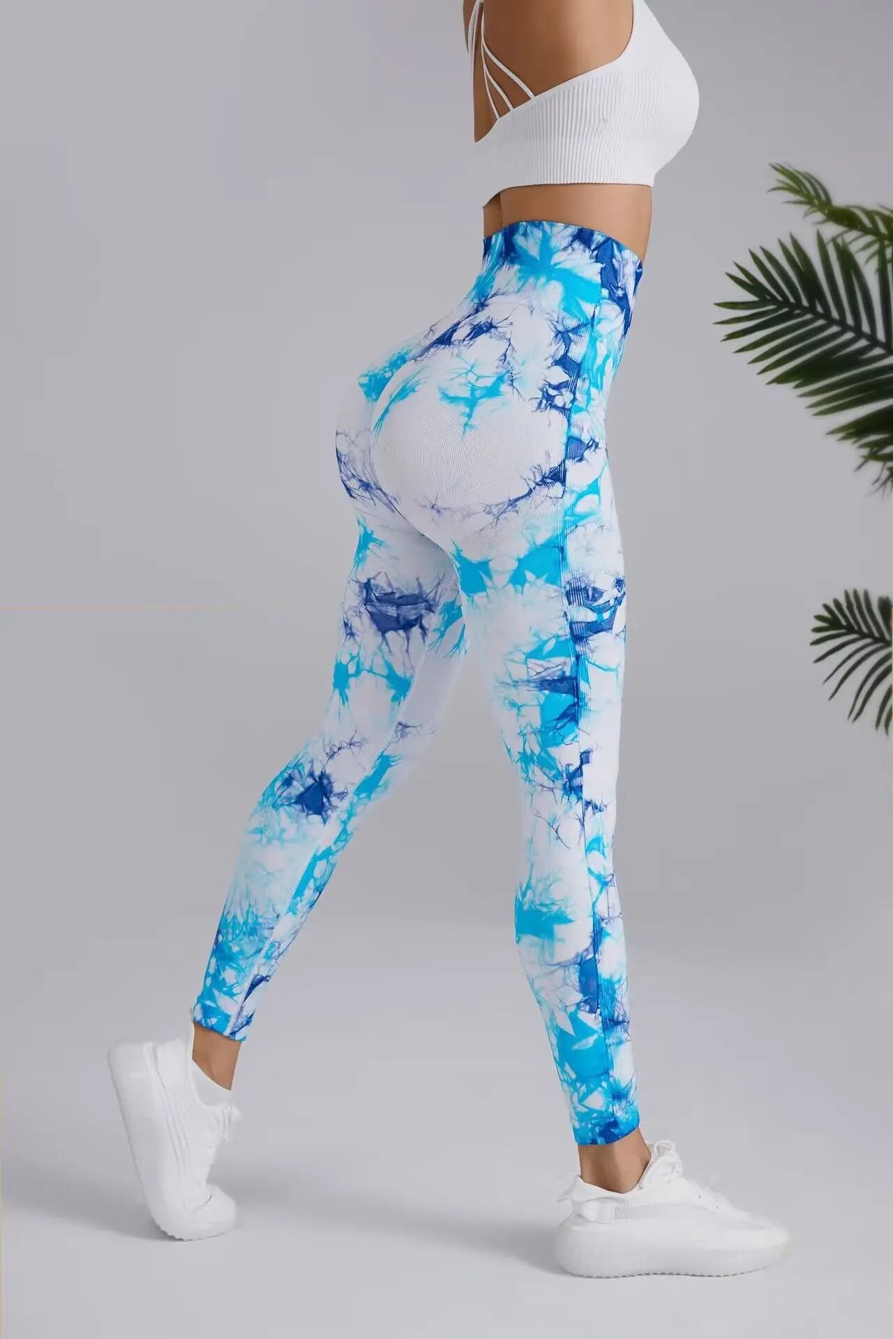 New 3D Print Tie Dye Sports Pants Women Seamless  Leggings High Waist Fitness Push Up Leggings Gym Clothing Workout Tights