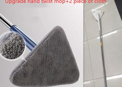 Extendable Triangle Mop 360 Rotatable Adjustable 110 Cm Cleaning Mop For Tub Tile Floor Wall Cleaning Mop Deep Cleaning Mop