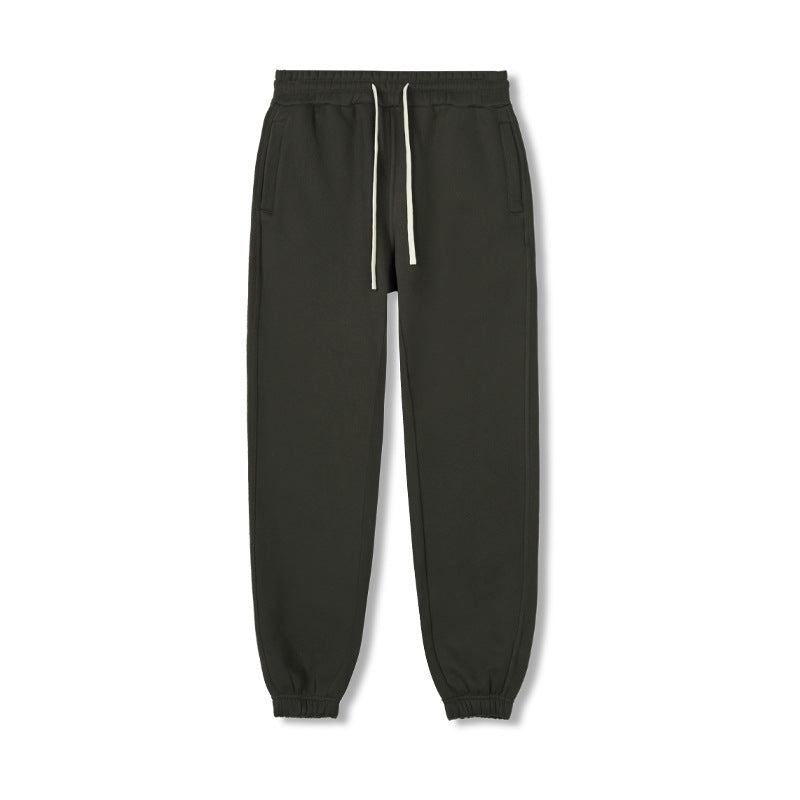 Solid Color Loose Casual Autumn And Winter Sports Ankle Banded Pants