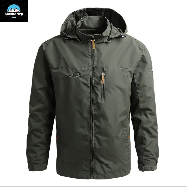 Gorpcore Jacket Men's Military Tactical Hunting Jacket Men's Autumn Casual Waterproof Windbreaker Men's Coat Pocket Work Clothes