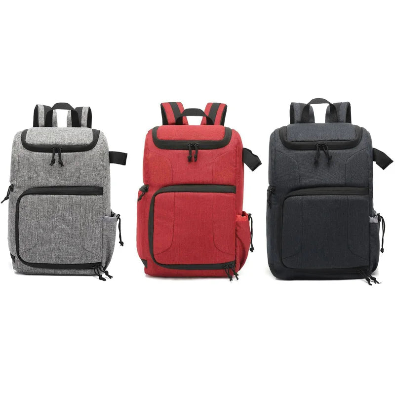 Nylon Waterproof Camera Backpack Multi-functional Outdoor Shoulder Bag for Canon Nikon Sony Xiaomi Laptop Tripod Lens Video Bag