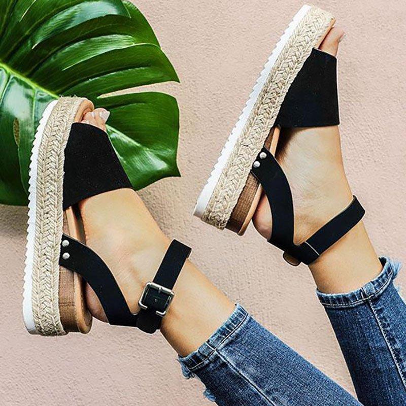 Simple Styled Platform Sandals