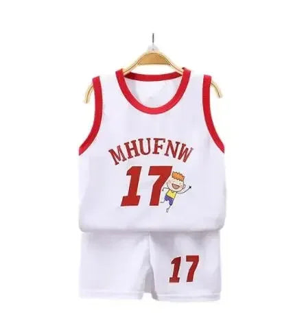 Children Sets Summer Sleeveless Basketball T-shirts Shorts for Children Clothing Quick-drying Sport Tank Tops Kids Clothes