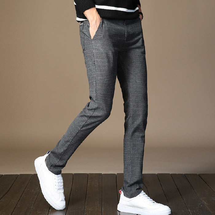 Fashion Summer Plaid Men's Stretch Casual Pants