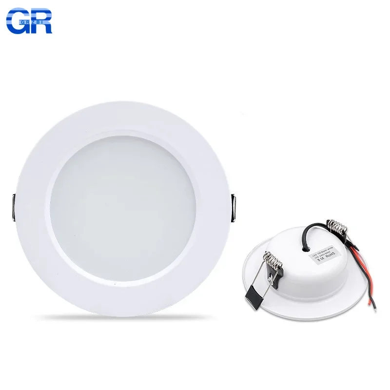 LED Downlight 5W 9W 12W 15W 18W Recessed Round Led Ceiling Lamp 110V 220V DC12V 24V Panel Lights Indoor Lighting Warm/Cold White