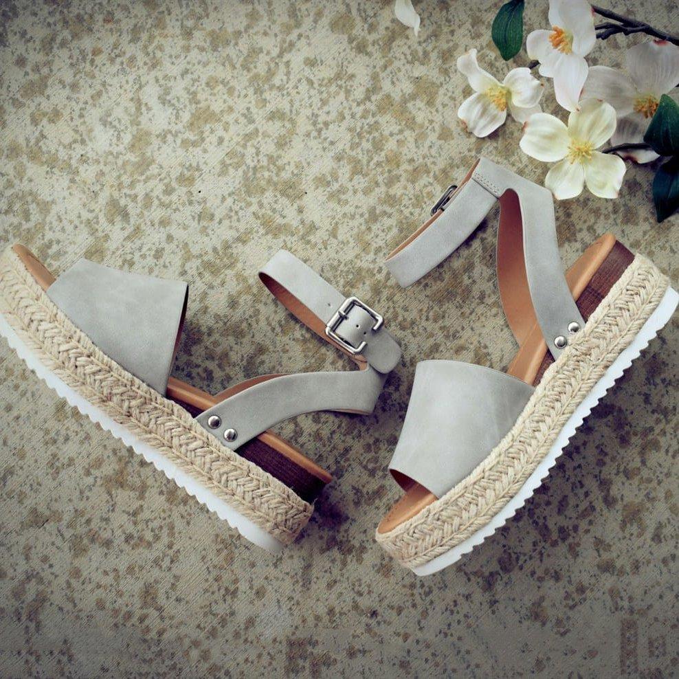 Simple Styled Platform Sandals