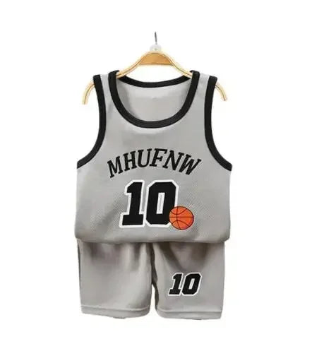 Children Sets Summer Sleeveless Basketball T-shirts Shorts for Children Clothing Quick-drying Sport Tank Tops Kids Clothes