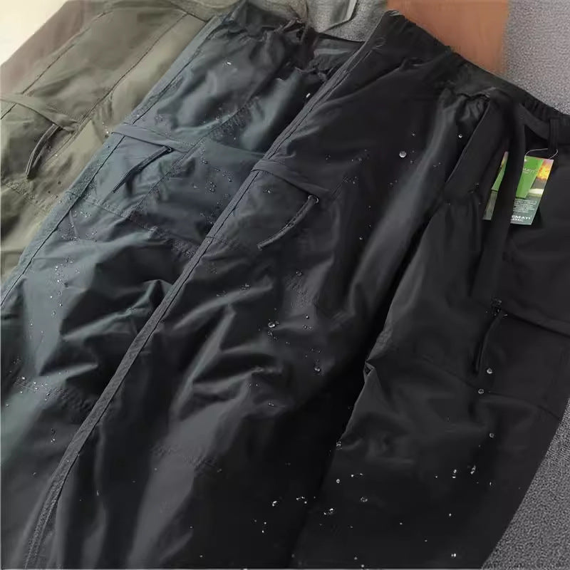 Windproof Waterproof Outdoor Men's Straight Winter Casual Pants